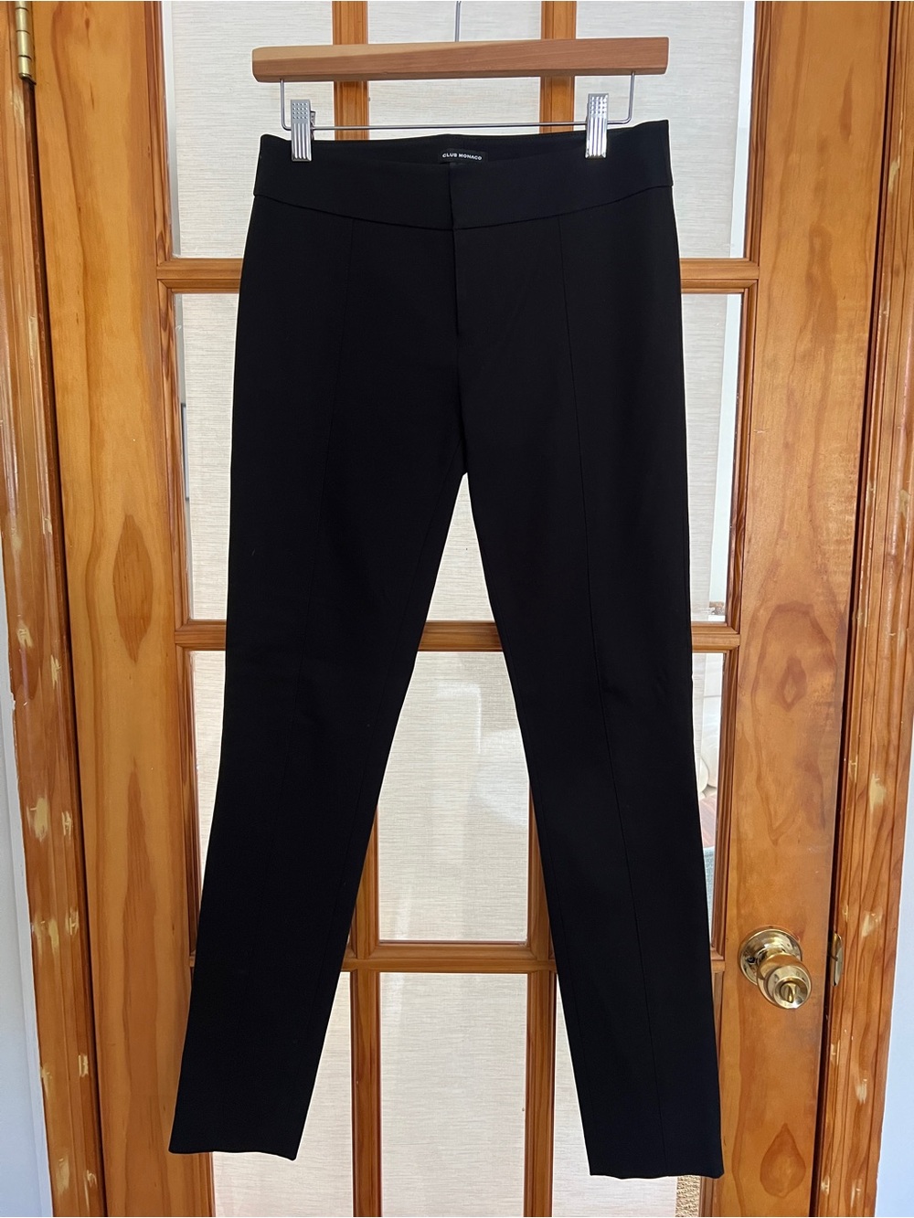 Club Monaco Black Slim Ponte Ankle Pants